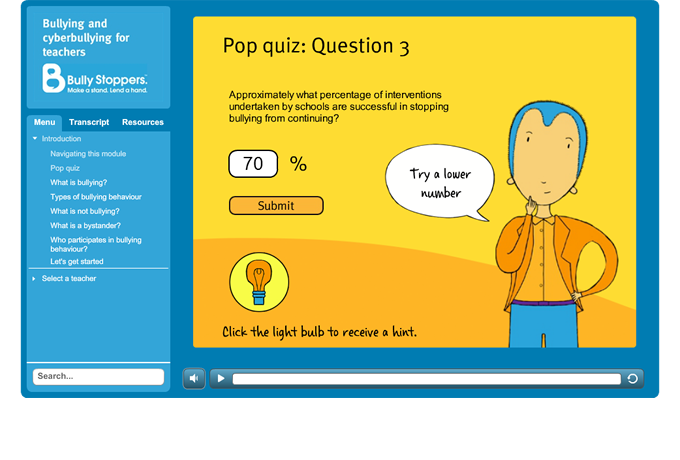 Bulying and cyberbullying for teachers - Pop quiz